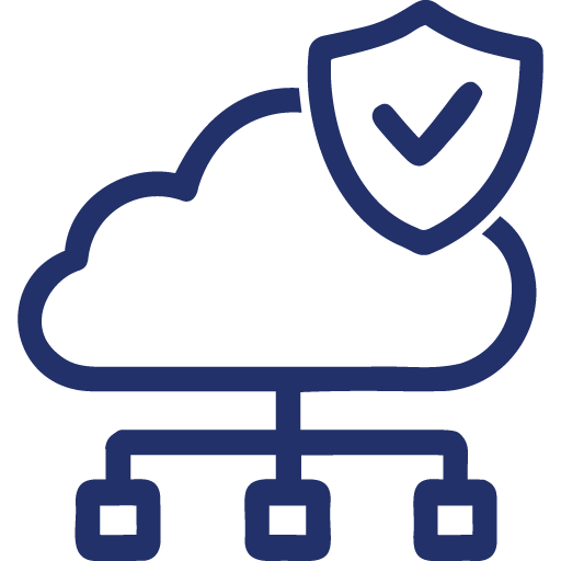 Icon representing Distech Controls secure remote access and equipment control with advanced diagnostics and analytics